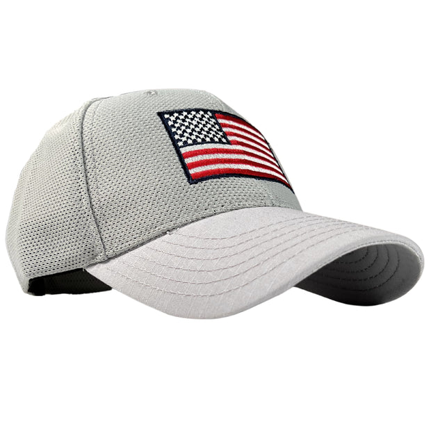 American Flag Mesh-on-Mesh Trucker Hat