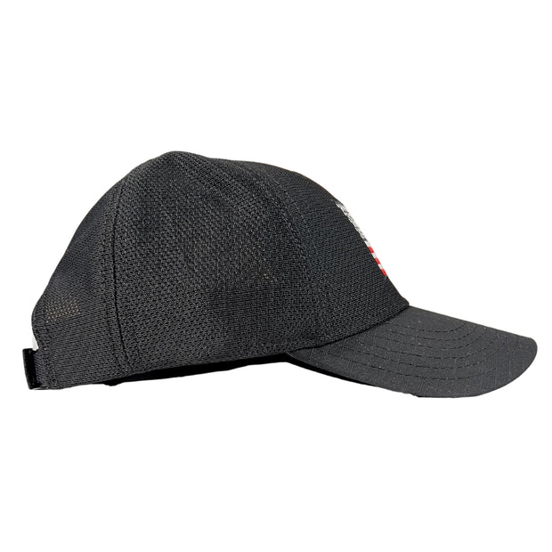 American Flag Mesh On Mesh Black Trucker Hat