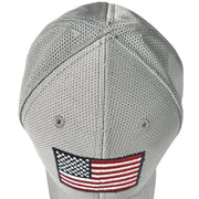 American Flag Mesh-on-Mesh Trucker Hat - Top