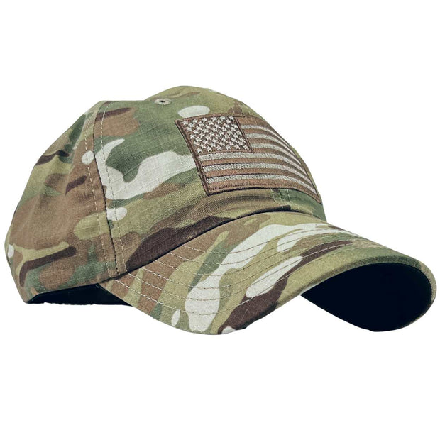 American Flag Multicam Range Hat  - Made in USA