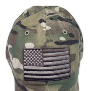 American Flag Multicam Range Hat - Top