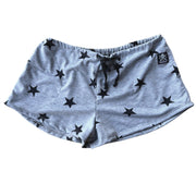 Women's American Made French Terry Lounge Shorts (Gray Stars)