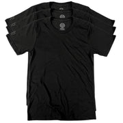 Men's American Made Basic T Shirts All Black Pack