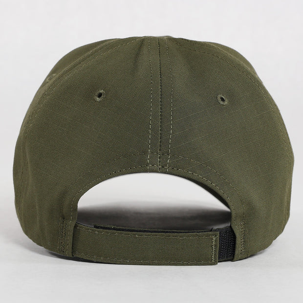 Made In USA Blank Full Fabric OD Green Rip Stop Duty Hat - RANGE HAT