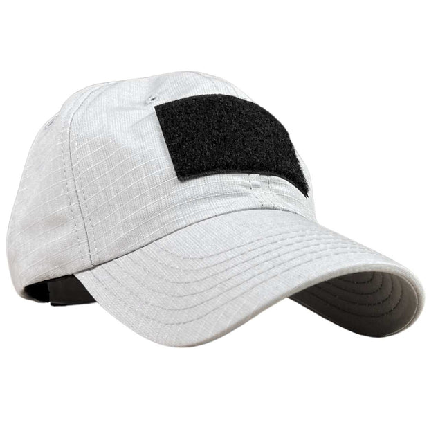 Made In USA Full Fabric Silver Velcro Patch Range Hat
