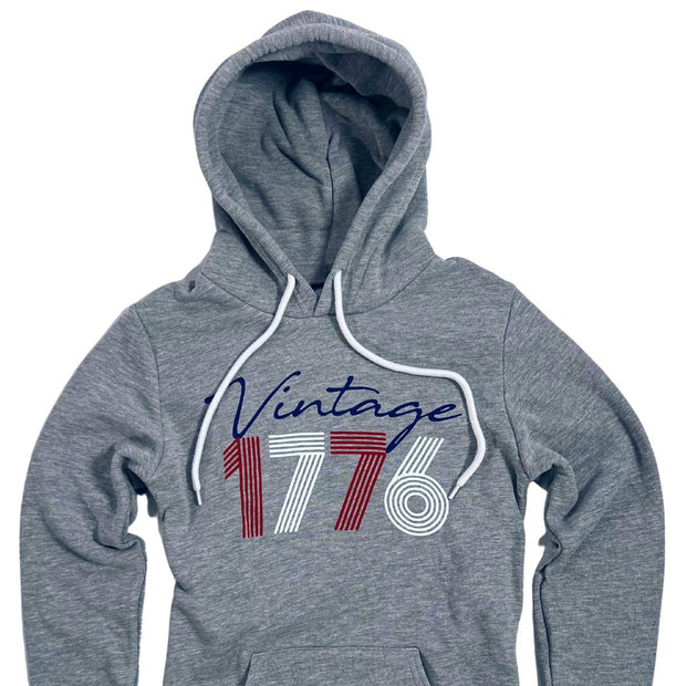 Women's Vintage 1776 Patriotic Hooded Sweatshirt