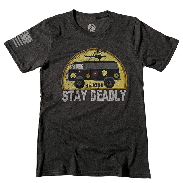 Men's Be Kind Stay Deadly Patriotic T Shirt