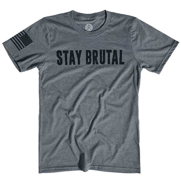 Men's Stay Brutal Patriotic T Shirt
