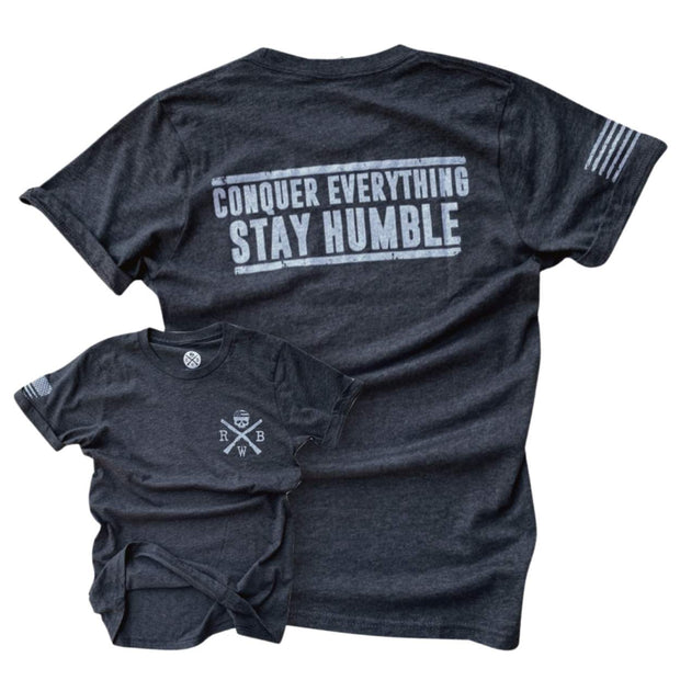 Women's Conquer And Stay Humble Patriotic T-Shirt
