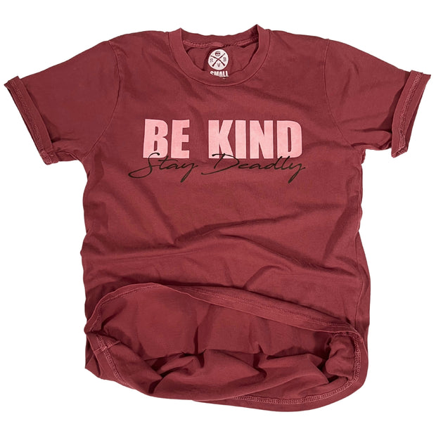Women's Be Kind Stay Deadly Vintage T Shirt