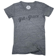 Women's Grit & Grace Patriotic  T Shirt (Heather Gray)
