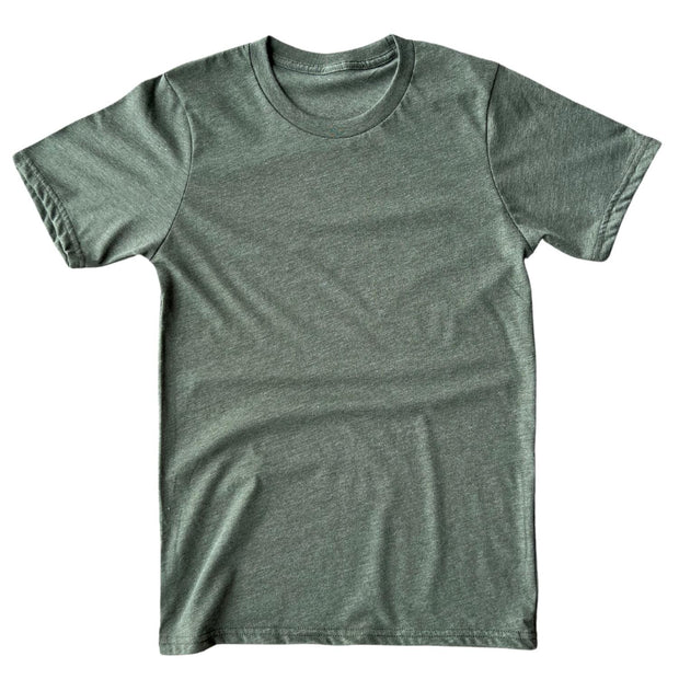 fresh clean true classic fit American made blank t shirt army