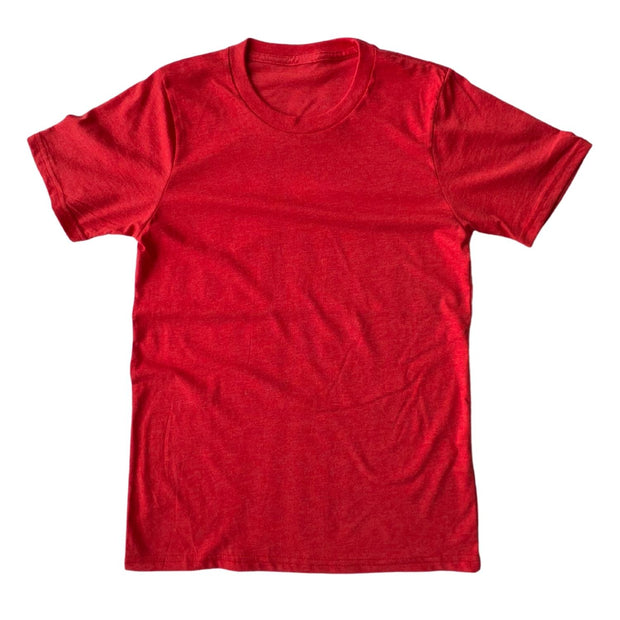 true classic fresh clean American made red blank t shirt