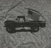 Men's Classic American Truck Tri-Blend T-Shirt (Heather Gray)