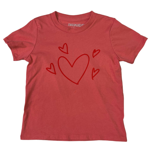 KIDS Toddler Hearts T-Shirt Made USA