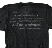 Men's Shall Not Be Infringed Second Amendment T Shirt (Heather Black)