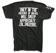 Men's Sheepdog Lives Matter Tri-Blend T-Shirt (Heather Black)