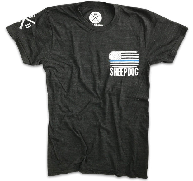 Men's Sheepdog Lives Matter Tri-Blend T-Shirt (Heather Black)