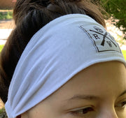 Women's American Made White Headband