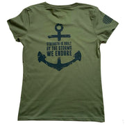 Women's Strength Through Storms Patriotic T Shirt