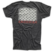 Men's AMERICAN Tri-blend T Shirt (Heather Black)