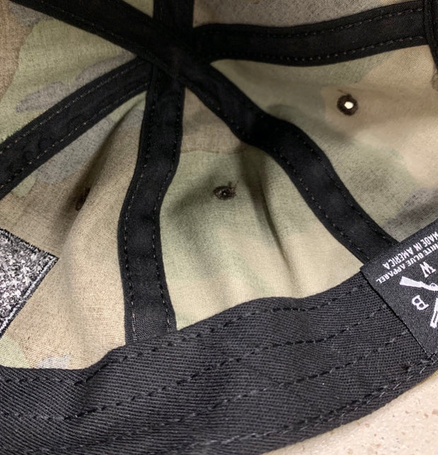 American Flag Vintage Washed Full Fabric Camoflauge - RANGE HAT