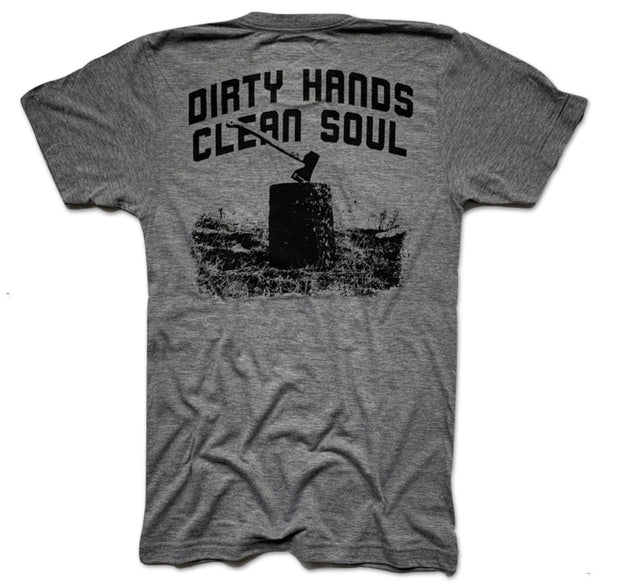 Men's Dirty Hands Clean Soul T Shirt (Heather Gray)