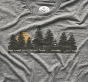 Men's Take the Road Less Traveled Tri-Blend T-Shirt (Heather Gray)