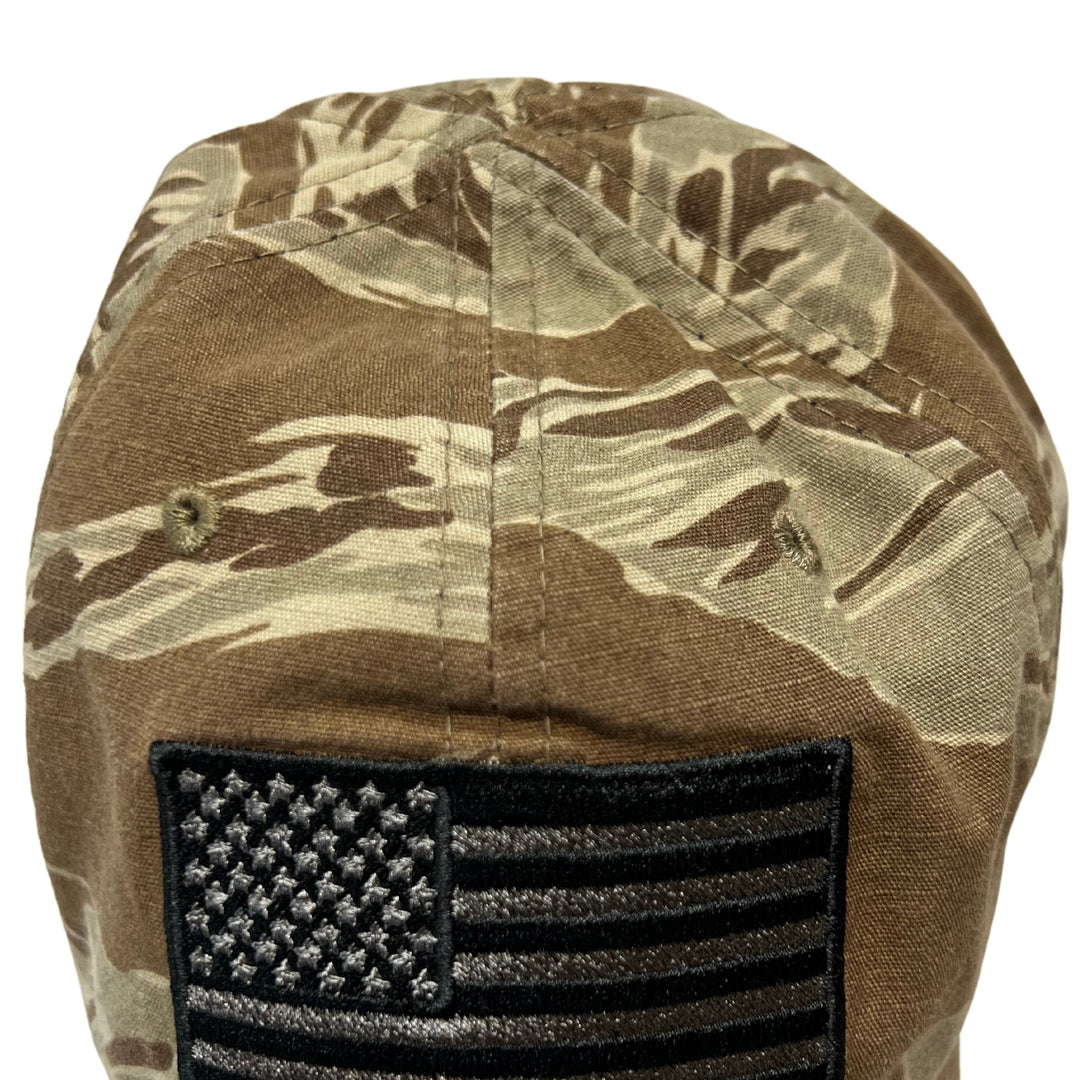 Vintage Washed Full Fabric Tiger Stripe Camouflage Range Hat Made In ...