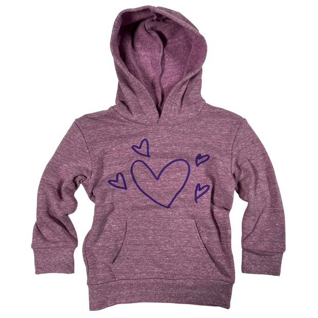Toddler American Made Hooded Heart Sweatshirt