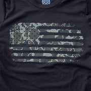 Men's Vintage Old School Frog Camouflage American Flag Patriotic T-Shirt