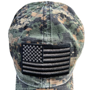 American Flag Digital Camo Range Hat - Front View