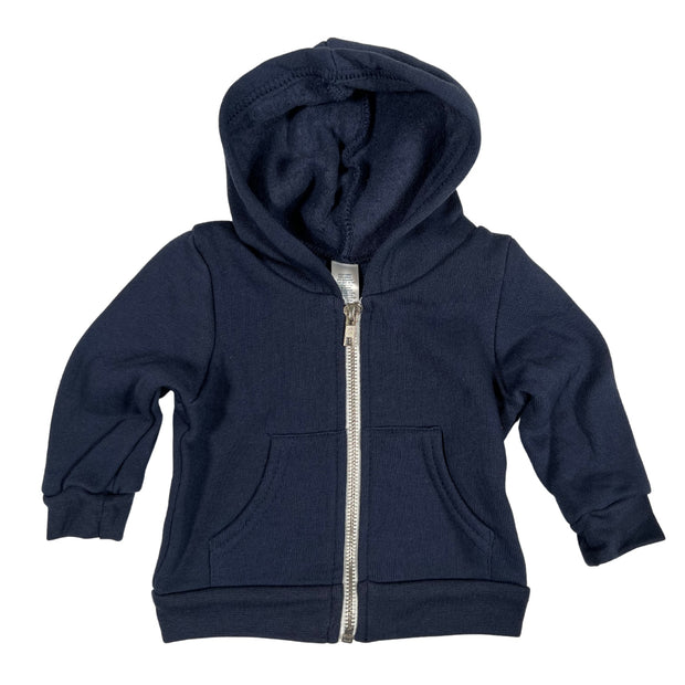Infant Made USA Navy Zip Up Hooded Sweatshirt