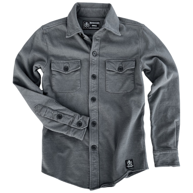 Men's Made In America Button Down Shirt - Charcoal