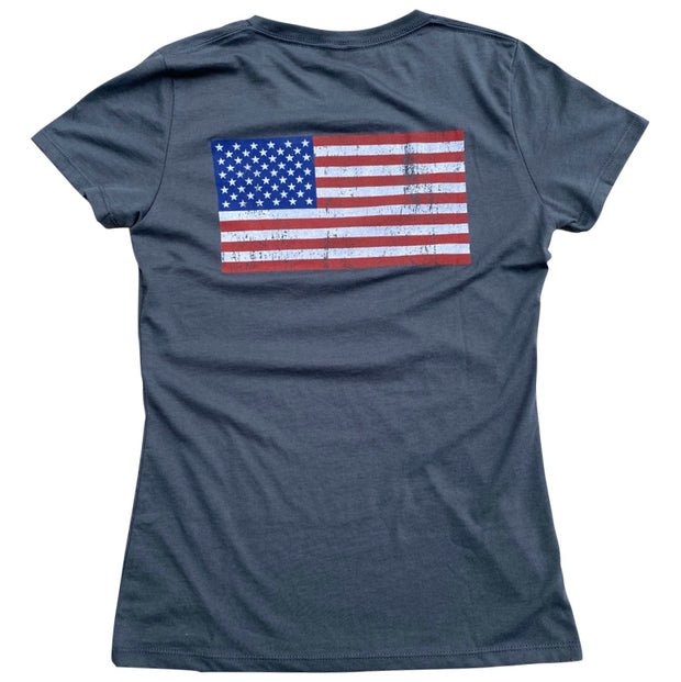 Women's Red White Blue Old Glory T Shirt