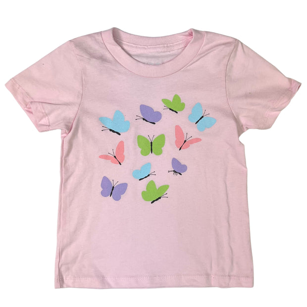 KIDS Youth Butterflies T-Shirt Made USA