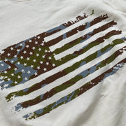 Women's Camo American Flag Crewneck Sweatshirt
