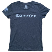 Women's Script Warrior Patriotic T-Shirt